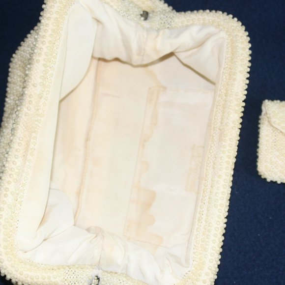 Lot of 3 Off White Vintage Purses - Picture 10 of 16